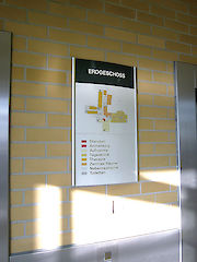 Primus Orientierungstafel 425 x 841   eloxiert silber