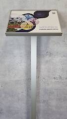 Pultschild A3 quer - 45° - Säule 50-50