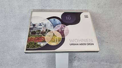 Pultschild A3 quer - 45° - Säule 85-85