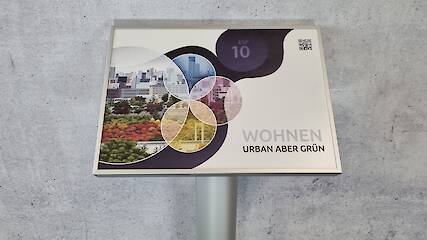 Pultschild A3 quer - 45° - Säule 90