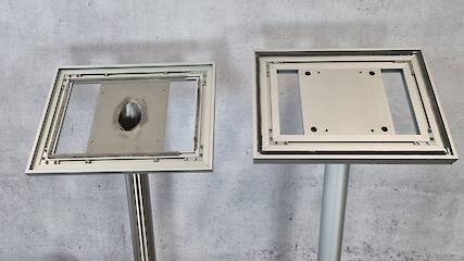 Vergleich Edelstahl + 50-20 - Aluminium + 60-32