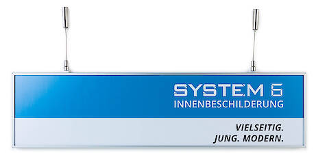 System 6 Deckenhänger zweiseitig frontal