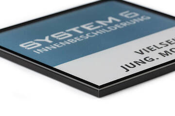 System 6 schwarz eloxiert